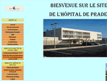 Tablet Screenshot of hopital-prades.fr